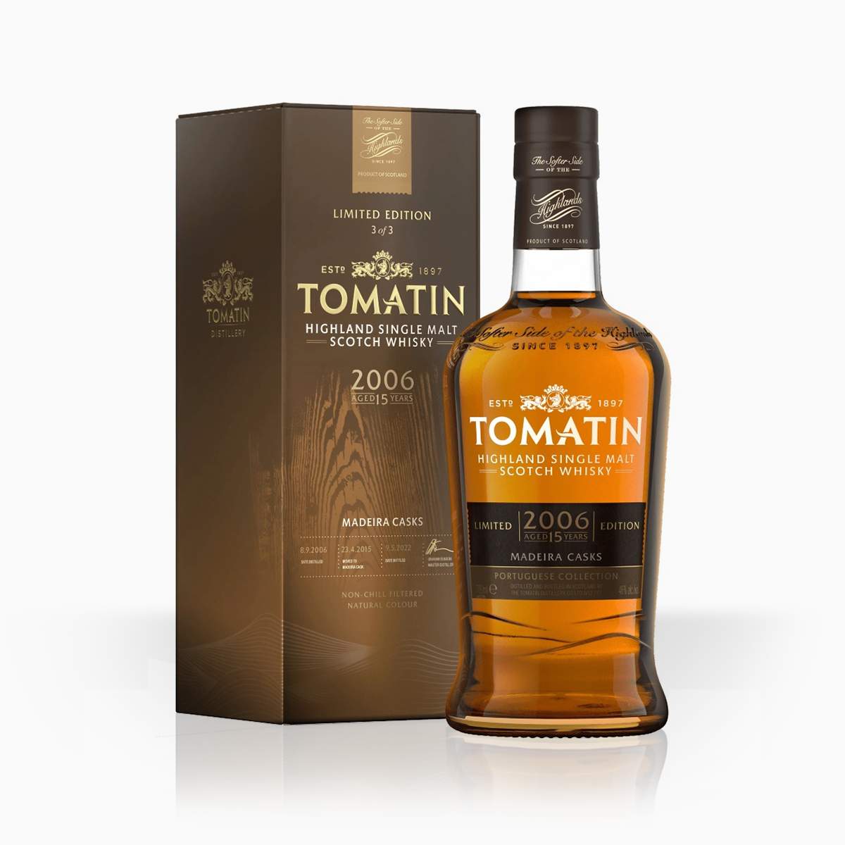 #2967 Whisky Tomatin 2006 15YO Madeira GB 46% 0,7l
