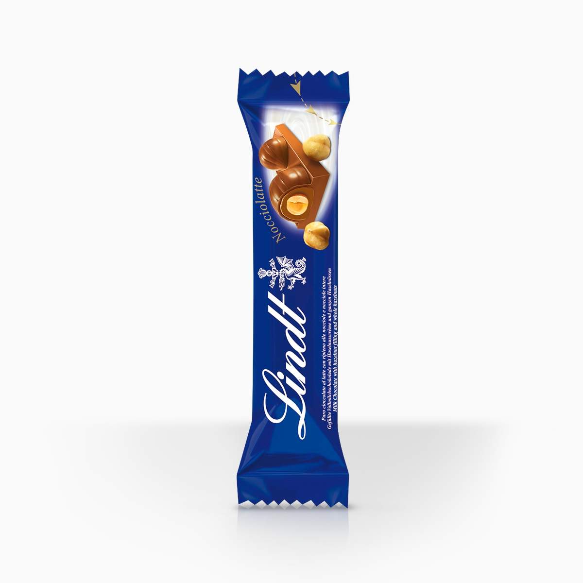 Lindt tyčinka mliečna s celými lieskovcami 40g