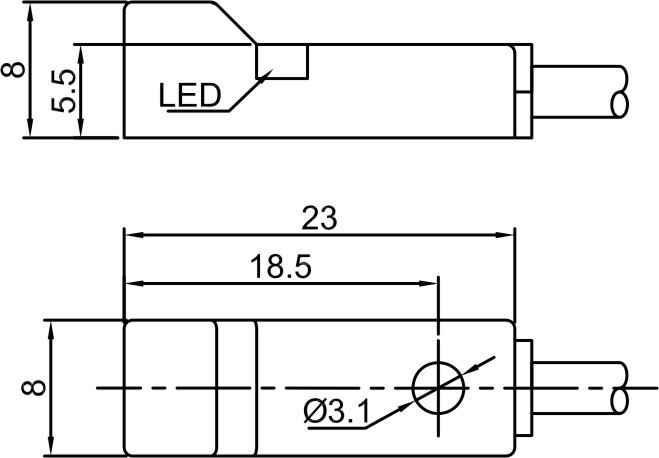 фото Индуктивный датчик LANBAO LE09SN25DNC Air-po.ru Промоборудование