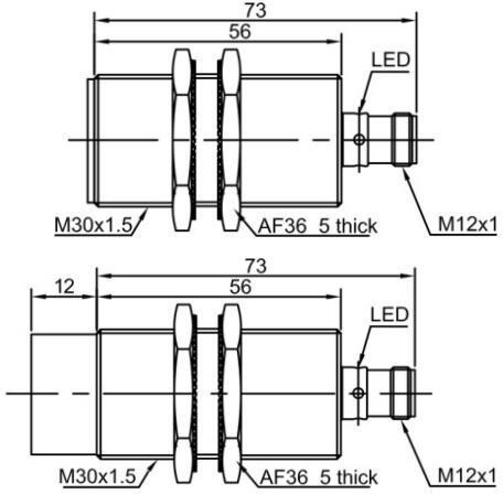 фото Индуктивный датчик расстояния LANBAO LR30XCF10LIM-E2 Air-po.ru Промоборудование