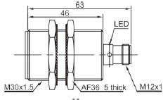 фото Индуктивный датчик LANBAO LR30XBF15DPOY-E2 Air-po.ru Промоборудование