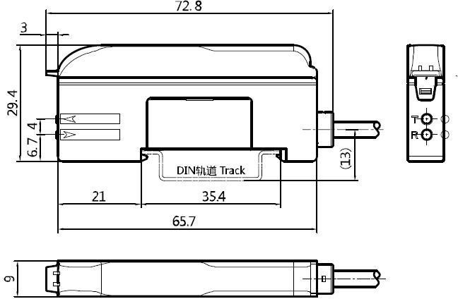 фото Усилитель для оптоволоконных датчиков LANBAO FD2-NB11R Air-po.ru Промоборудование