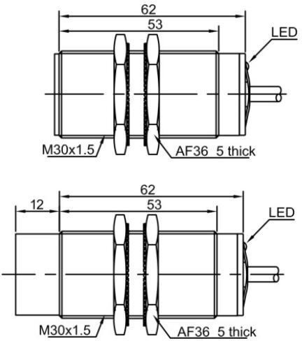 фото Индуктивный датчик расстояния LANBAO LR30XCF10LIUM Air-po.ru Промоборудование