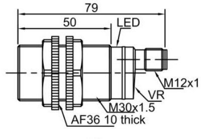 фото Емкостной датчик LANBAO CR30SCF15DNCY-E2 Air-po.ru Промоборудование