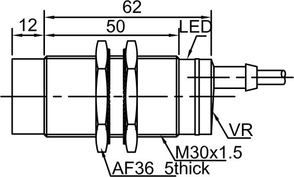 фото Емкостной датчик LANBAO CR30GCN15DPC Air-po.ru Промоборудование