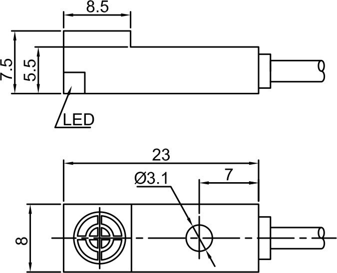 фото Индуктивный датчик LANBAO LE08SN25DNO Air-po.ru Промоборудование