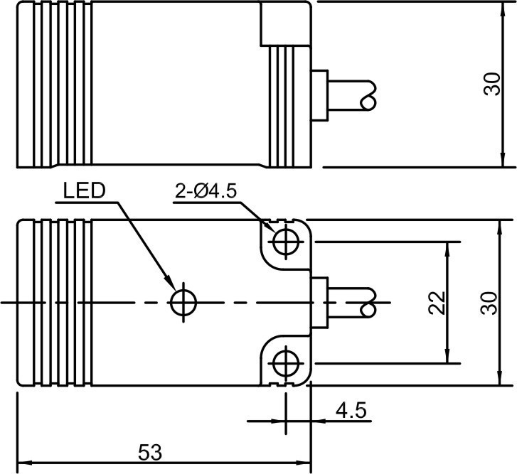фото Индуктивный датчик LANBAO LE30SN15DPC Air-po.ru Промоборудование
