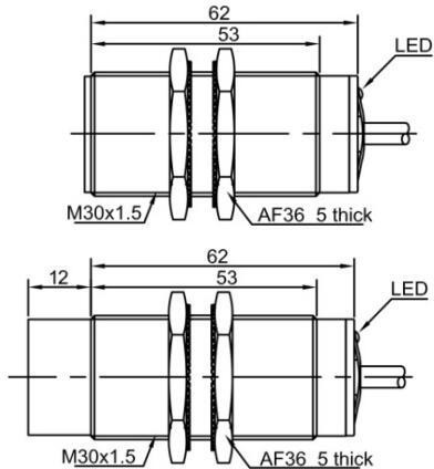 фото Индуктивный датчик расстояния LANBAO LR30XCF10LIM Air-po.ru Промоборудование