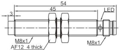 фото Индуктивный датчик LANBAO LR08BN04DPOY-E1 Air-po.ru Промоборудование