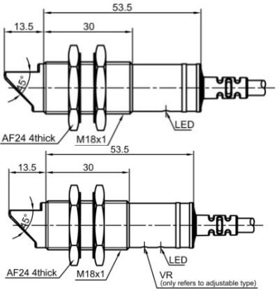 фото Оптический датчик LANBAO PR18G-BC40DNR Air-po.ru Промоборудование