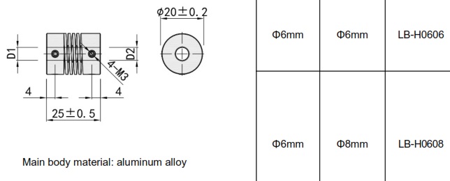 фото Пружинная муфта LANBAO LB-H0608 Air-po.ru Промоборудование