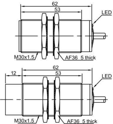 фото Индуктивный датчик расстояния LANBAO LR30XCF10LUM Air-po.ru Промоборудование