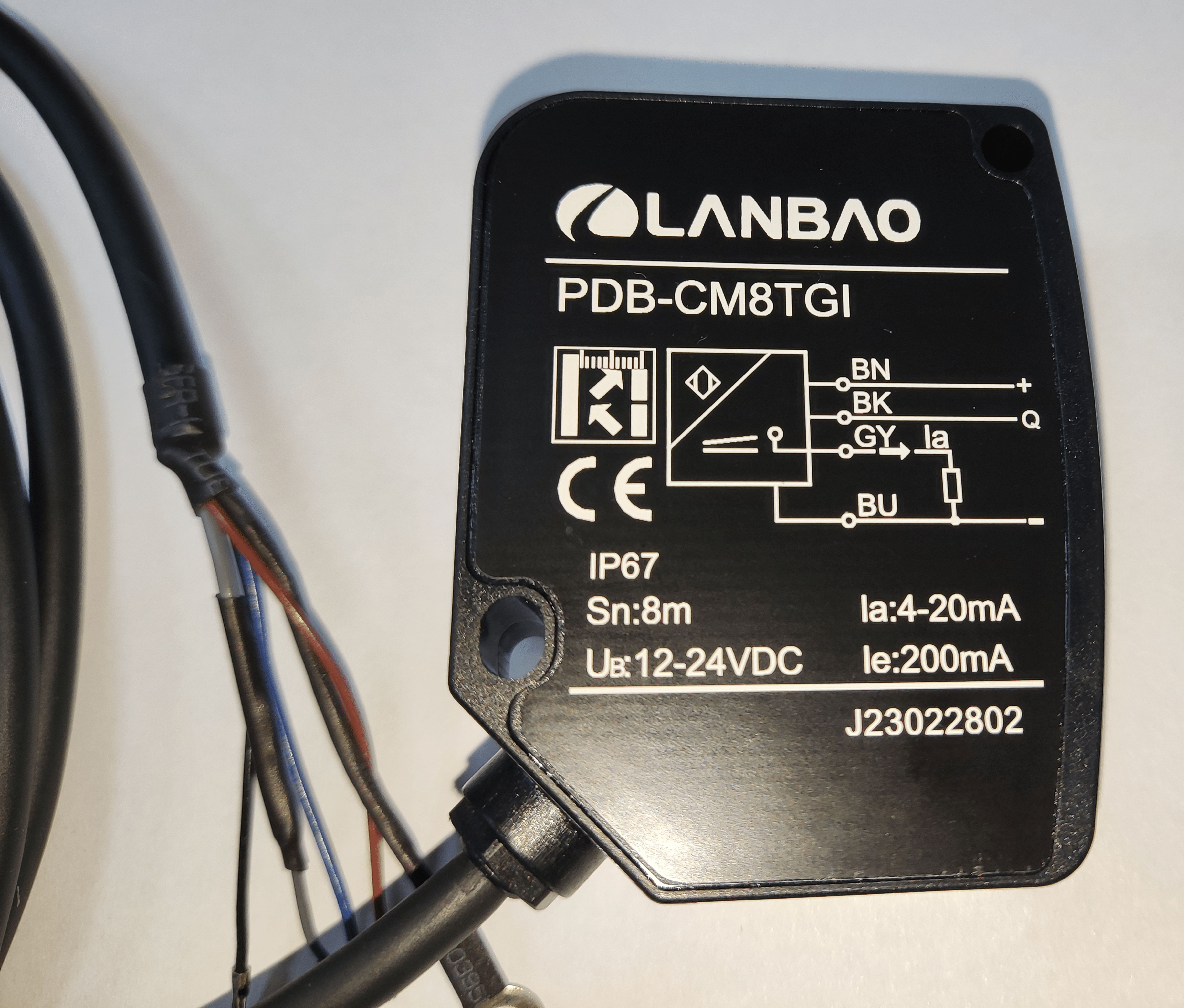 фото Оптический датчик расстояния LANBAO PDB-CM8TGI Air-po.ru Промоборудование