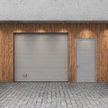 Гаражные ворота с боковой дверью ALUTECH Trend 2500×2250 мм