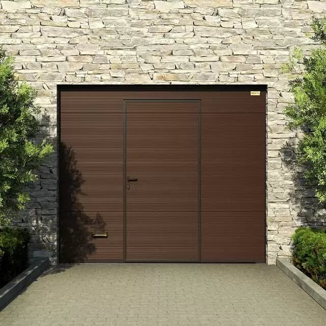 Теплые секционные гаражные ворота ALUTECH Prestige 2625×2250мм