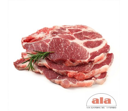 BRACIOLE DI SUINO DI COLLO CIRCA 450 GR