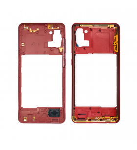 Carcasa central intermedia para Samsung Galaxy A31 A315F Rojo