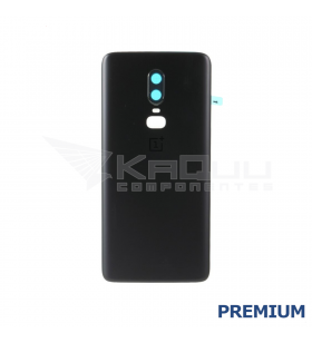 Tapa Batería Back Cover con Lente para OnePlus 6 A6000 A6003 Negro Mate Premium