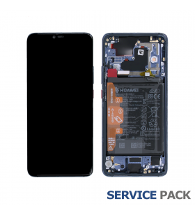 Pantalla Huawei Mate 20 Pro Midnight Blue Azul con Batería Lcd LYA-L09 02352GFX Service Pack