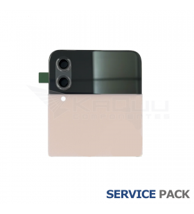Tapa Batería Superior con Lcd para Galaxy Z Flip4 Pink Gold Dorado Rosa F721B GH97-27947C Service Pack