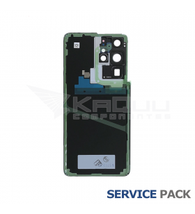 Tapa Batería Back Cover para Galaxy S21 Ultra 5G G998B Panthom Silver Plata GH82-24499B Service Pack