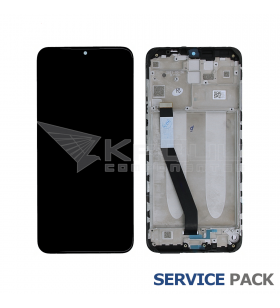 Pantalla Xiaomi Redmi 9 Negro con Marco Lcd M2004J19AG 5600050J1900 Service Pack