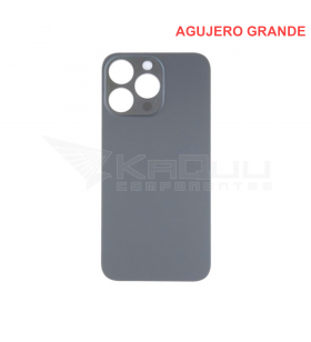 Tapa Bateria Back Cover Agujero Grande para IPhone 14 Pro Max A2894 Negro