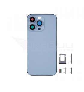 Chasis Carcasa Marco y Tapa para iPhone 13 Pro Max A2484 A2641 Azul