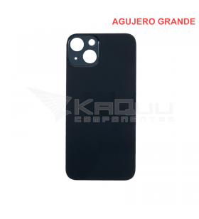 Tapa Bateria back Cover Agujero Grande para iPhone 14 Plus A2886 A2632 Negro