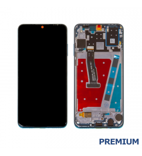 Pantalla Huawei P30 Lite Azul con Marco Lcd MAR-LX1A Premium