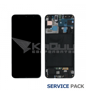 Pantalla Samsung Galaxy A50 2019 Negro con Marco Lcd A505F GH82-19204A GH82-19714A Service Pack