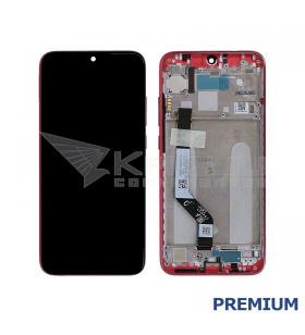Pantalla Xiaomi Redmi Note 7, Note 7 Pro, Note 7s Rojo con Marco Lcd M1901F7G M1901F71 Premium