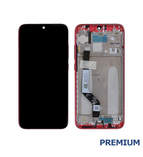Pantalla Xiaomi Redmi Note 7, Note 7 Pro, Note 7s Rojo con Marco Lcd M1901F7G M1901F71 Premium