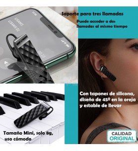 Auricular inalámbrico BT1 NEGRO