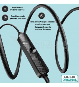 Auricular de 3.5mm NEGRO