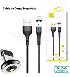 Cable Carga Magnético (de iman) USB a Lightning (iPhone) de aluminio 1m U29 SJ333USB01