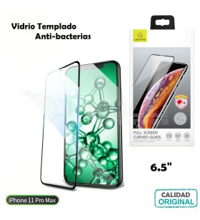 Vidrio templado de panatlla anti-bacterias HD para iPhone 11 Pro Max A2161