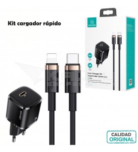 Kit Cargador Rápido Serie (eu) 20W Supercube Negro