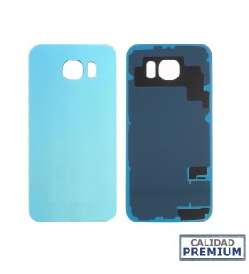 Tapa bateria BACK COVER para Samsung Galaxy S6 G920F AZUL CLARO light blue PREMIUM