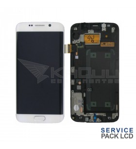 Pantalla Galaxy S6 Edge CLANCA CON MARCO LCD G925F GH97-17162B SERVICE PACK