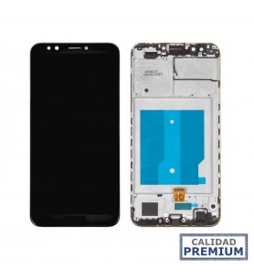 Pantalla Huawei Y7 2018 / Enjoy 8 NEGRA CON MARCO LCD LDN-L01 LDN-L21 LDN-AL00 PREMIUM