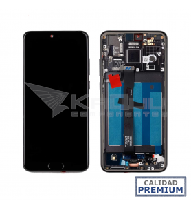 Pantalla Huawei P20 NEGRA CON MARCO LCD EML-L29 PREMIUM