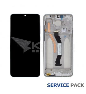 Pantalla Xiaomi Redmi Note 8 Pro Blanco con Marco Lcd M1906G7 56000300G700 Service Pack