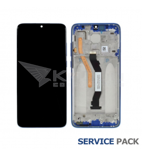 Pantalla Xiaomi Redmi Note 8 Pro AZUL CON MARCO LCD M1906G7 SERVICE PACK