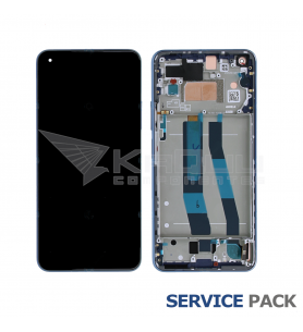 Pantalla Xiaomi Mi 11 Lite 4G AZUL CON MARCO LCD M2101K9AG 56000C0K9A00 SERVICE PACK
