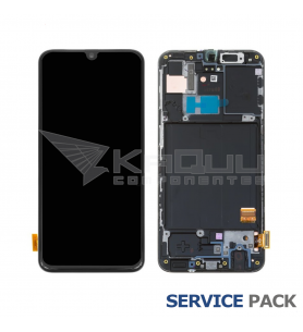 Pantalla Galaxy A40 Negra con Marco Lcd A405F GH82-19672A GH82-19674A Service Pack