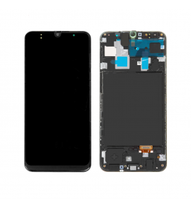 Pantalla Samsung Galaxy A30 NEGRA CON MARCO LCD A305F OLED
