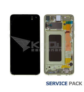 Pantalla Galaxy S10E CANARY YELLOW CON MARCO LCD G970F GH82-18852G SERVICE PACK