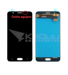 Pantalla Galaxy J7 Prime 2 NEGRA LCD G611F DOBLE AGUJERO