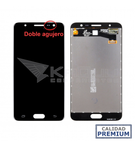 Pantalla Galaxy J7 Prime NEGRA LCD G610F G610Y DOBLE AGUJERO PREMIUM